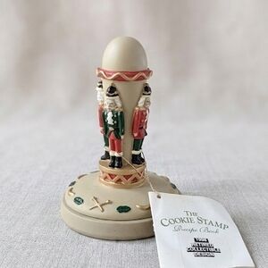 Nordic Ware Nutcracker Cookie Stamp - Cream and Red